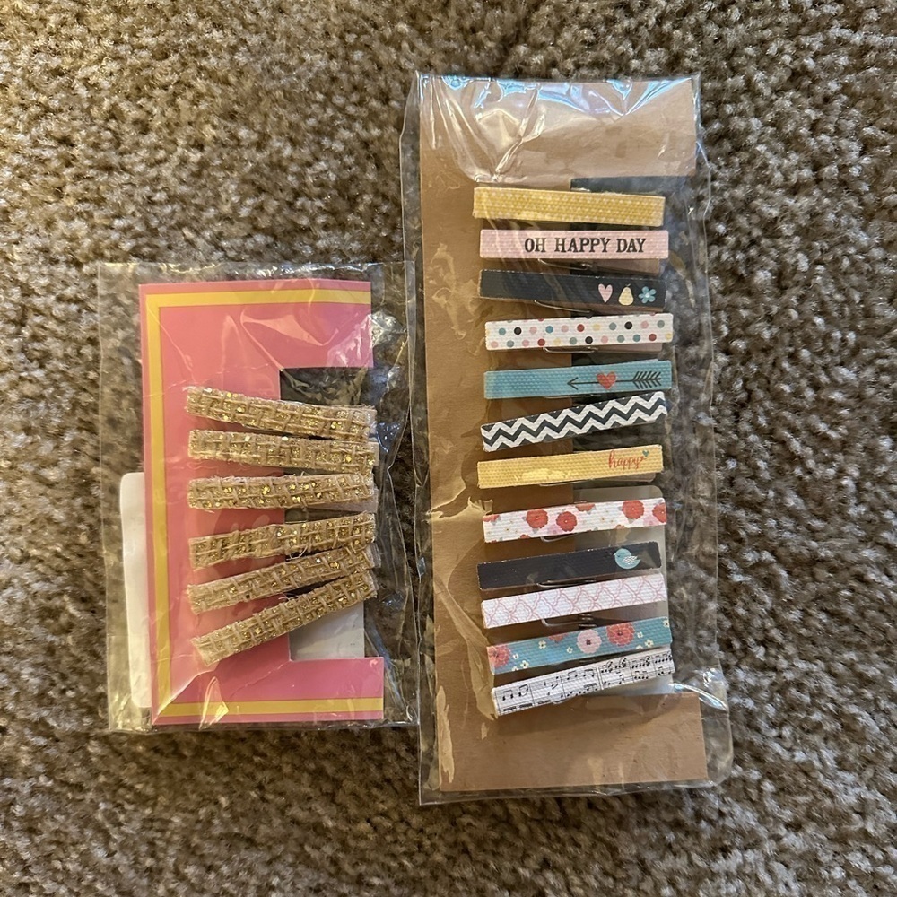Clothes Pins Decorative 2 Inch Wooden Scrapbooking Decor